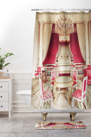 Happee Monkee Pink Princess Bedroom Shower Curtain And Mat