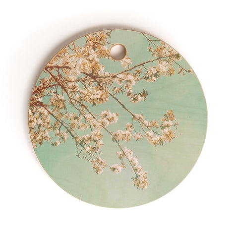 Happee Monkee Plum Blossoms Cutting Board Round