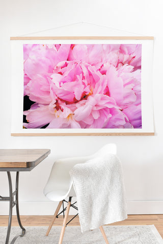 Happee Monkee Pretty Pink Peony Art Print And Hanger