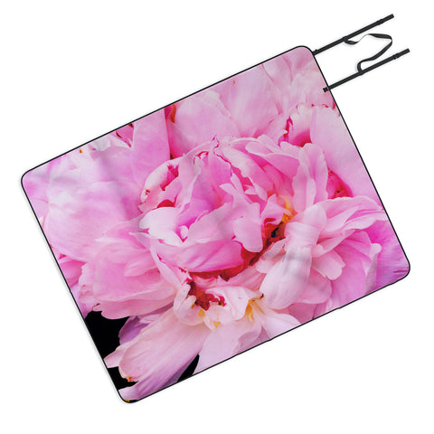 Happee Monkee Pretty Pink Peony Picnic Blanket