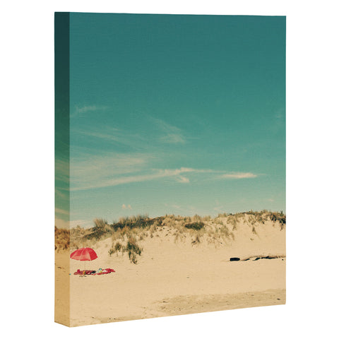 Happee Monkee Red Beach Umbrella Art Canvas