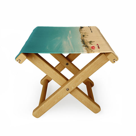 Happee Monkee Red Beach Umbrella Folding Stool