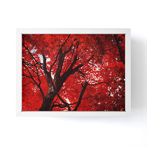 Happee Monkee Red Canopy Framed Mini Art Print