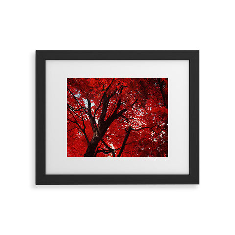 Happee Monkee Red Canopy Framed Art Print