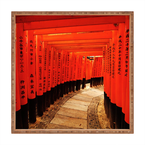 Happee Monkee Red Gates Kyoto Square Tray