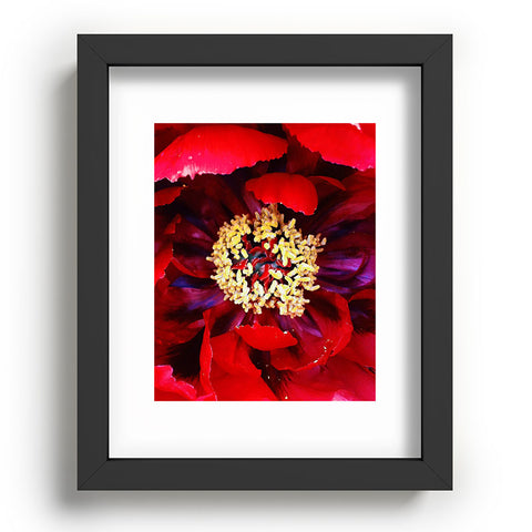 Happee Monkee Red Peony Recessed Framing Rectangle