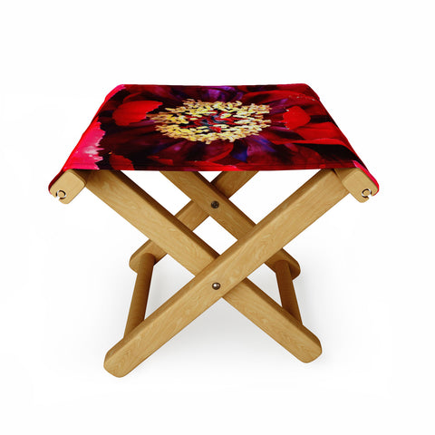 Happee Monkee Red Peony Folding Stool