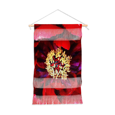 Happee Monkee Red Peony Wall Hanging Portrait