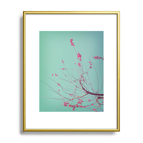 Happee Monkee Red Stars Metal Framed Art Print