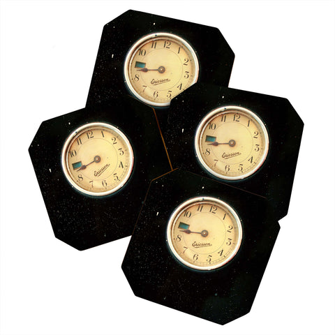 Happee Monkee Retro Clock Coaster Set