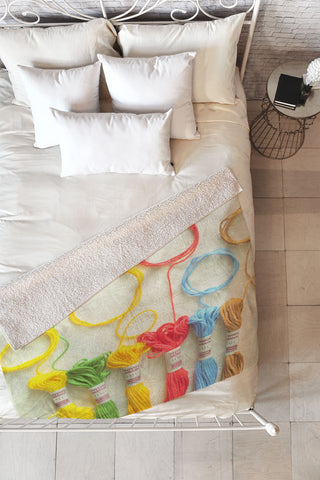 Happee Monkee Sew La Ti Do Fleece Throw Blanket