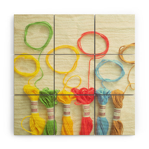 Happee Monkee Sew La Ti Do Wood Wall Mural