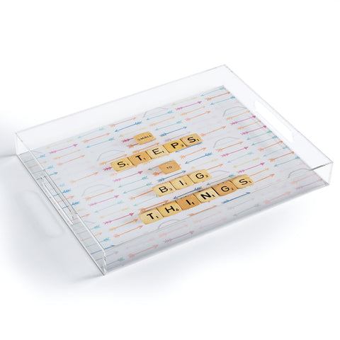 Happee Monkee Small Steps To Big Things Acrylic Tray