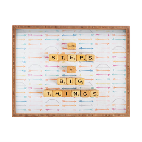 Happee Monkee Small Steps To Big Things Rectangular Tray