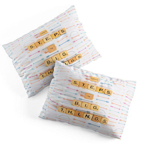 Happee Monkee Small Steps To Big Things Pillow Shams