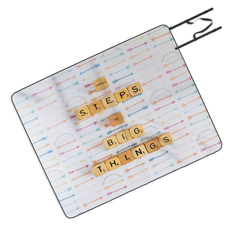 Happee Monkee Small Steps To Big Things Picnic Blanket