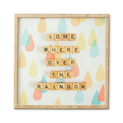 Happee Monkee Somewhere Over The Rainbow Framed Wall Art