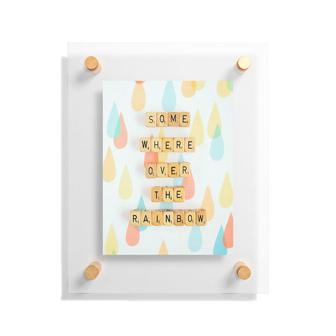 Happee Monkee Somewhere Over The Rainbow Floating Acrylic Print