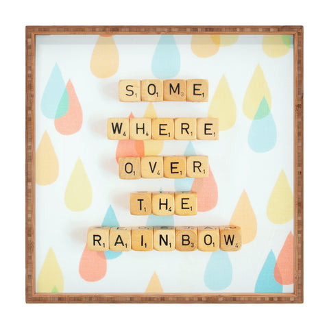 Happee Monkee Somewhere Over The Rainbow Square Tray