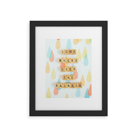 Happee Monkee Somewhere Over The Rainbow Framed Art Print