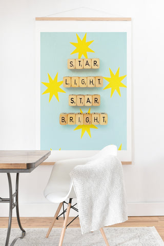 Happee Monkee Star Light Star Bright Art Print And Hanger