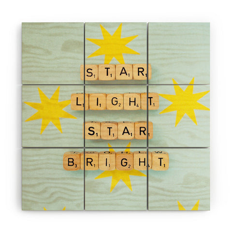 Happee Monkee Star Light Star Bright Wood Wall Mural