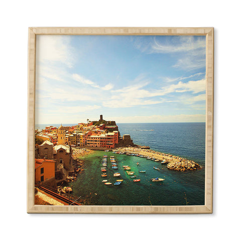 Happee Monkee Summer in Vernazza Framed Wall Art