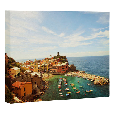 Happee Monkee Summer in Vernazza Art Canvas