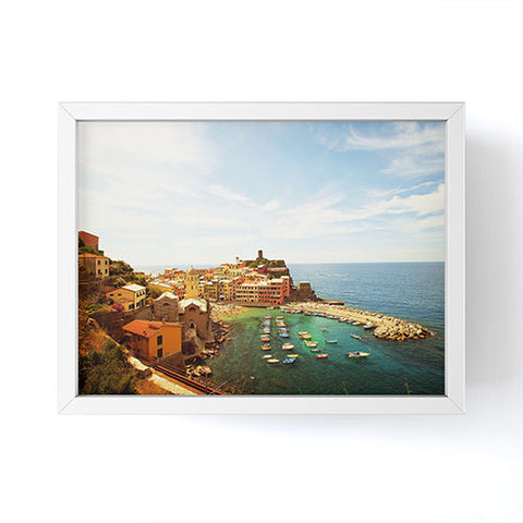Happee Monkee Summer in Vernazza Framed Mini Art Print