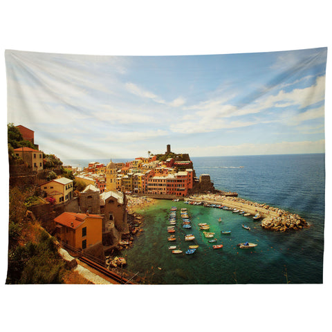 Happee Monkee Summer in Vernazza Tapestry