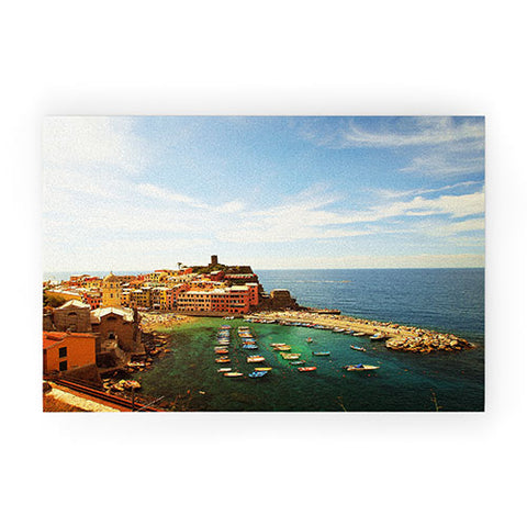 Happee Monkee Summer in Vernazza Welcome Mat