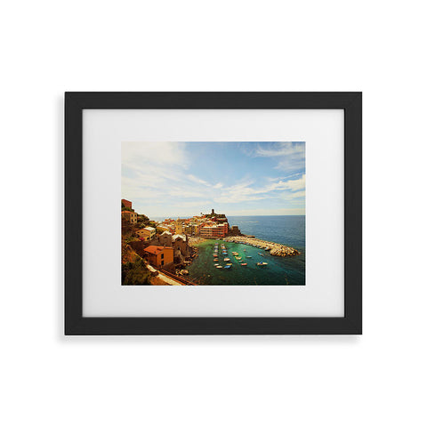 Happee Monkee Summer in Vernazza Framed Art Print