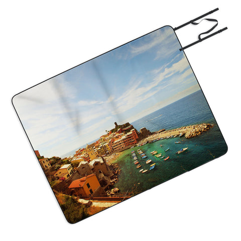 Happee Monkee Summer in Vernazza Picnic Blanket