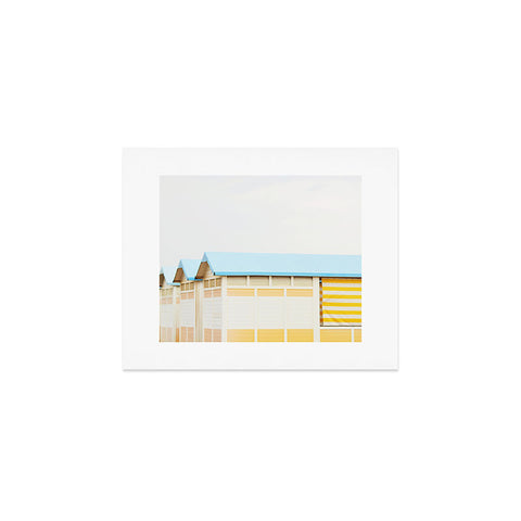 Happee Monkee Sunny Beach Huts Art Print