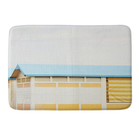 Happee Monkee Sunny Beach Huts Memory Foam Bath Mat
