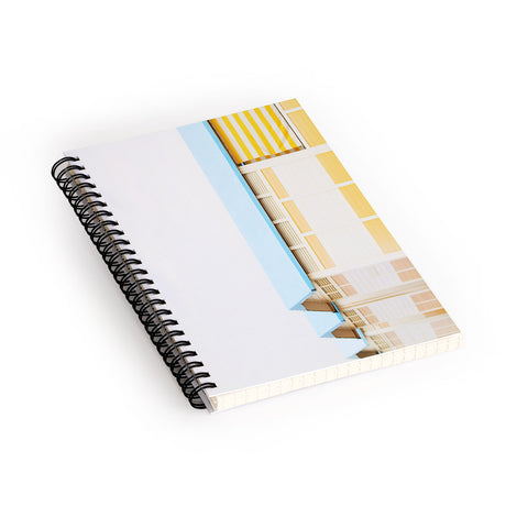 Happee Monkee Sunny Beach Huts Spiral Notebook