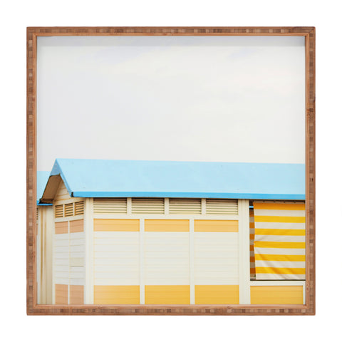 Happee Monkee Sunny Beach Huts Square Tray