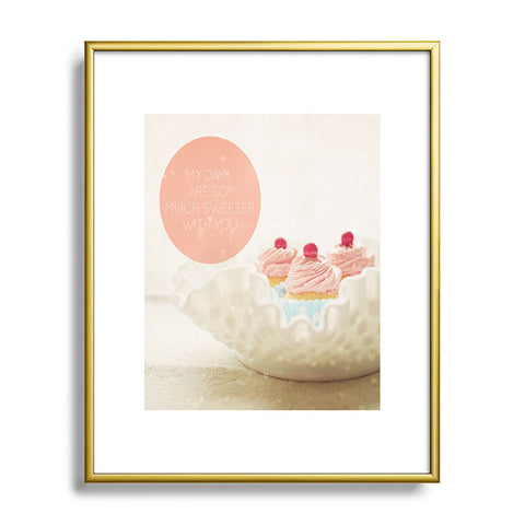 Happee Monkee Sweeter Days Metal Framed Art Print