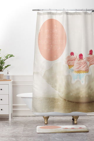 Happee Monkee Sweeter Days Shower Curtain And Mat