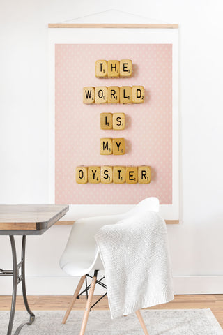 Happee Monkee The World Is My Oyster Art Print And Hanger