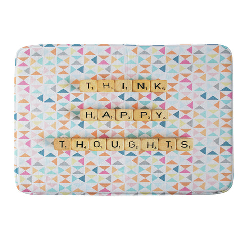 Happee Monkee Think Happy Thoughts Memory Foam Bath Mat