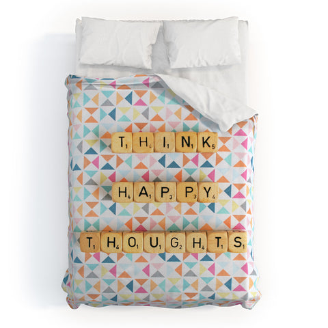 Happee Monkee Think Happy Thoughts Duvet Cover