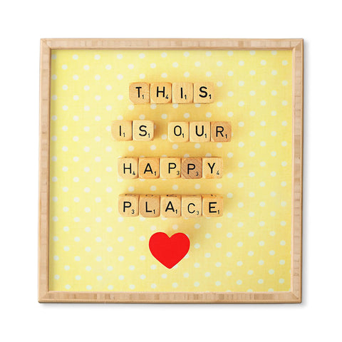 Happee Monkee This is Our Happy Place Framed Wall Art