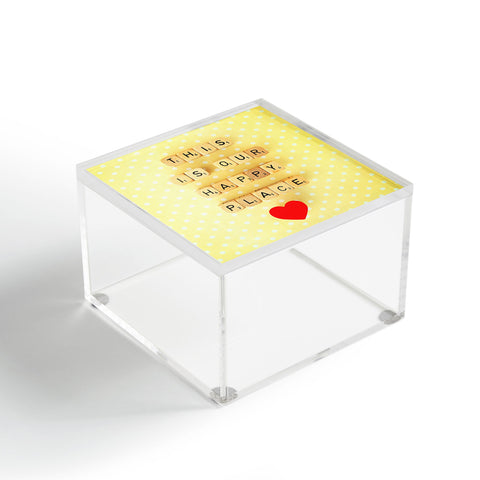 Happee Monkee This is Our Happy Place Acrylic Box