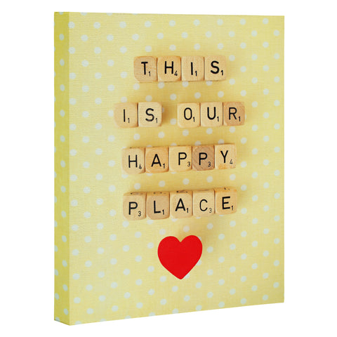 Happee Monkee This is Our Happy Place Art Canvas