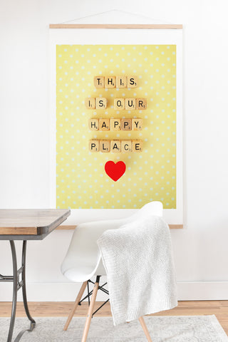 Happee Monkee This is Our Happy Place Art Print And Hanger