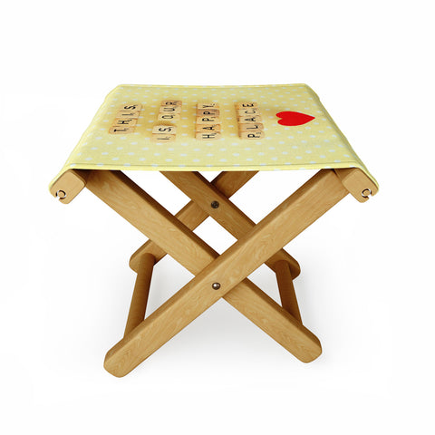 Happee Monkee This is Our Happy Place Folding Stool