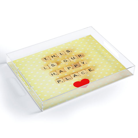 Happee Monkee This is Our Happy Place Acrylic Tray