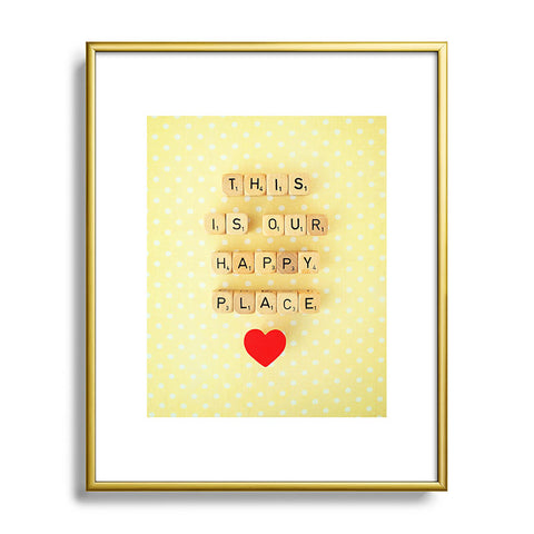 Happee Monkee This is Our Happy Place Metal Framed Art Print