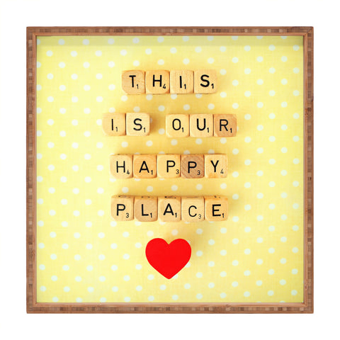 Happee Monkee This is Our Happy Place Square Tray